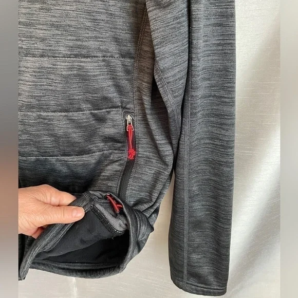 BC Clothing Expedition Heathered Grey Mountain Hooded Jacket Mens LG - Picture 11 of 15